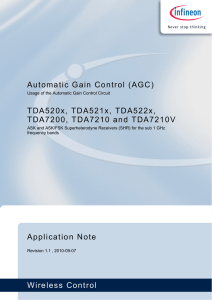 Wireless Control Automatic Gain Control (AGC) Application Note