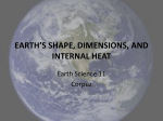 earth*s shape, dimensions, and internal heat