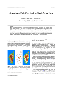 Generation of Folded Terrains from Simple Vector Maps