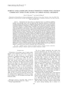 habitat and landscape characteristics underlying anuran