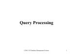 queryProcessing