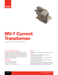 MV-7 Current Transformer