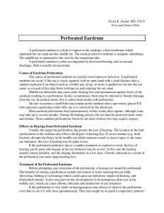 Perforated Eardrum