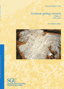 Economic geology research, volume 1 1999-2000