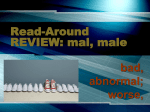 READ Around REVIEW. mal, male