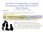 The Effects of Symbolic Play on Language