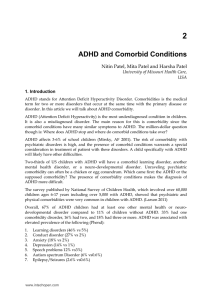 ADHD and Comorbid Conditions