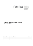 GMCA Social Value Policy - Greater Manchester Combined Authority
