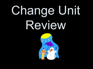 Change Unit Review