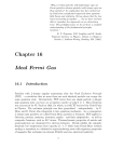 Chapter 16 Ideal Fermi Gas - Physics | Oregon State University