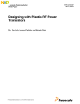 Designing with Plastic RF Power Transistors White Paper