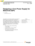Designing a Core Power Supply for MSC8144 DSPs