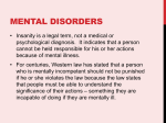 Mental Disorders - Ms. Zolpis` Classes