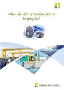 When should inverter-duty motors be specified?