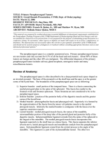 Primary Parapharyngeal Tumors