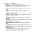 6th Grade Earth Science – Inside Earth Vocabulary 1. crust – the