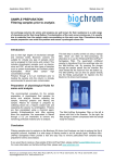 SAMPLE PREPARATION: Filtering samples prior to analysis