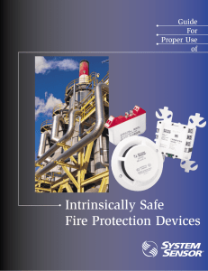 Intrinsically Safe Fire Protection Devices