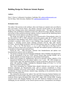 Building Design for Moderate Seismic Regions