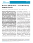 Evolution of the Southern Annular Mode during the past