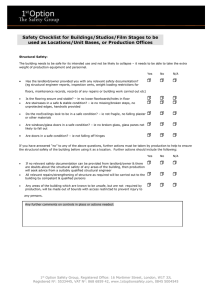 Yes No N/A - 1st Option Safety