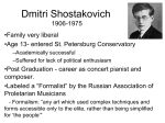 Dmitri Shostakovich September 25, 1906