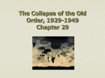 The Collapse of the Old Order, 1929