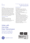 Video with One-Way Data Transmission