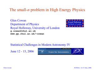 Title of slide - Centre for Particle Physics