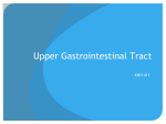 Upper Gastrointestinal Tract - Medical Nutrition Therapy Manual