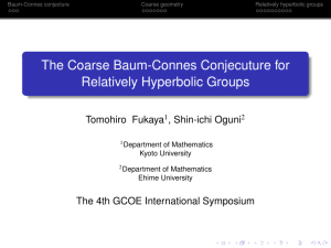 The Coarse Baum-Connes Conjecuture for Relatively Hyperbolic