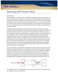 Selecting APU Power Wire