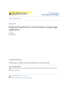 Regional lung function and mechanics using image registration