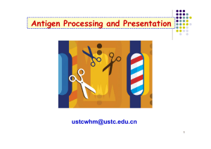 Antigen Processing and Presentation