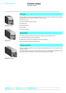 Control relays