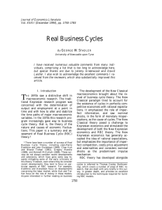 Real Business Cycles