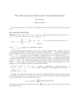 The multinomial and the multivariate Gaussian distributions
