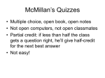 Quiz 1 Review Slides
