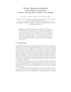 Patient Alignment Estimation in Six Degrees of - CEUR