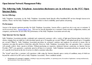 Open Internet Network Management Policy
