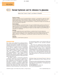 Corneal hysteresis and its relevance to glaucoma