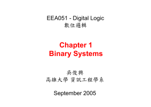 Chapter 1 Binary Systems