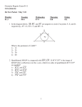 Geometry Regents Exam 0111 www.jmap.org 1 Do Now Packet
