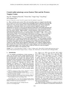 Crustal radial anisotropy across Eastern Tibet and the Western