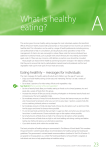 What is healthy eating? - Faculty of Public Health