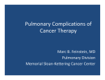 Pulmonary Complications of Lung Cancer Therapy