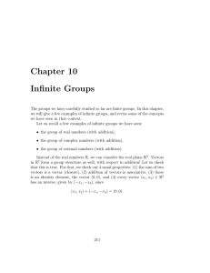 Chapter 10 Infinite Groups