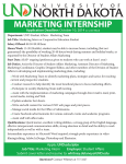 UND Student Affairs Marketing Internship
