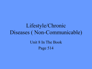 Lifestyle/Chronic Diseases ( Non