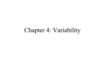 Chapter 4 Variability